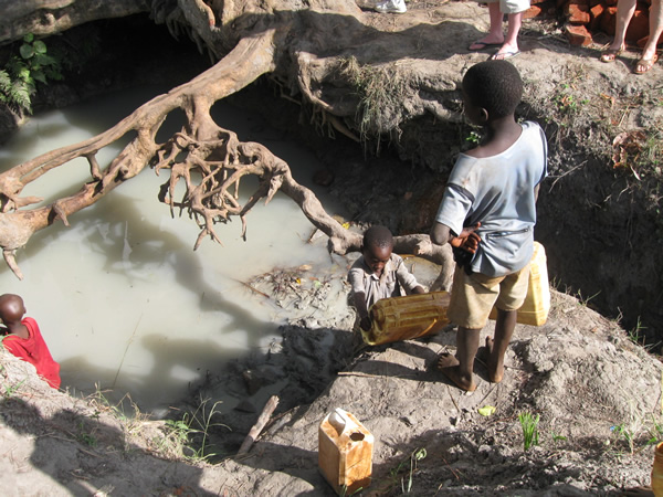 contaminated waterhole