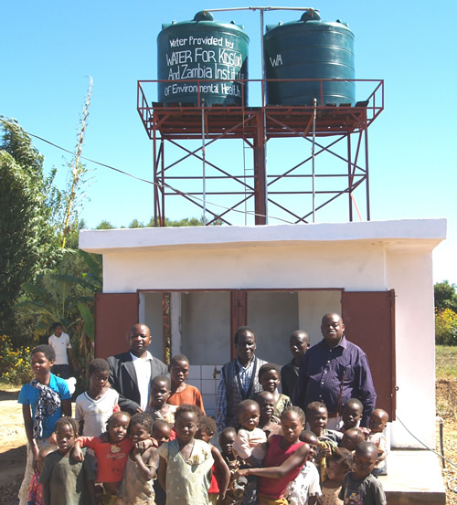 Water tanks and kiosk